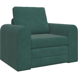 Vidaxl - Canapé-lit au sol 2 en 1 vert foncé 98x71x83 cm en velours