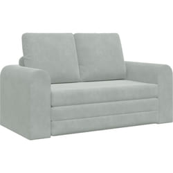 Vidaxl - Canapé-lit au sol 2-en-1 Gris clair 148x71x83 cm Velours