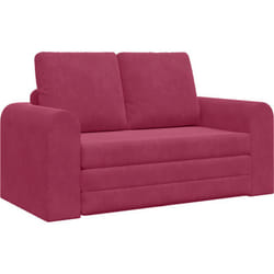 Vidaxl - canapé-lit 2 en 1 bourgogne 148x71x83 cm en velours