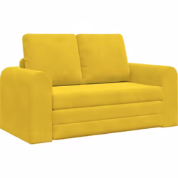 Transforme ton espace avec le canapé-lit de sol vidaXL, une option pratique 2-en-1 alliant confort et style. Ce canapé jaune  ...
