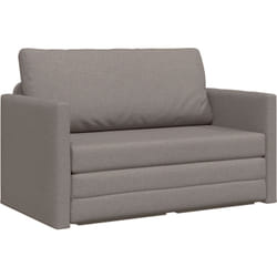 Vidaxl - Canapé Lit Sol 2-en-1 Taupe 124x71x78 cm Tissu