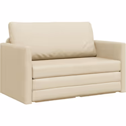 Ce canapé-lit vidaXL 2-en-1 en crème est une super option de sièges à la fois stylée et pratique pour n'importe quel espace. ...