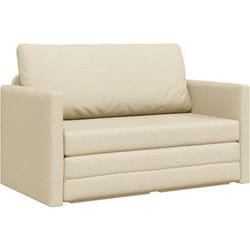 Vidaxl - Canapé-lit 2-en-1 Crème 124x71x78 cm Tissu