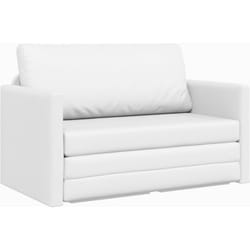 Vidaxl - Canapé-lit au sol 2-en-1 Blanc 124x71x78 cm Cuir synthétique