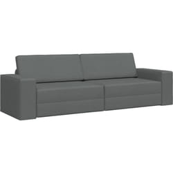 Vidaxl - Canapé-lit 2-en-1 gris foncé 245x150x60.5 cm Tissu