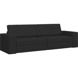 Vidaxl - Canapé Lit 2-en-1 Noir 245x150x60.5 cm Tissu