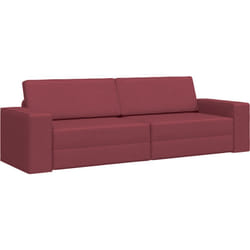 Vidaxl - Canapé Lit 2-en-1 Rouge Vin 245x150x60.5 cm Tissu