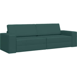 Vidaxl - Canapé Lit 2-en-1 Vert Foncé 245x150x60.5 cm Tissu