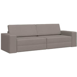 Vidaxl - Canapé-lit Taupe 245 x 78 x 77 cm tissu
