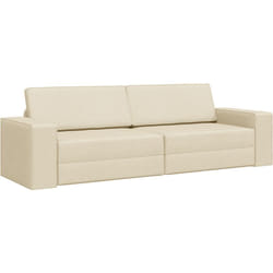 Vidaxl - Canapé Lit 2-en-1 Crème 245x150x60.5 cm Tissu