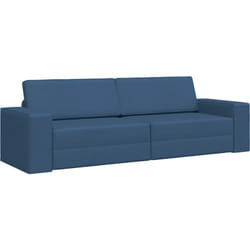 Vidaxl - Canapé Lit au Sol 2-en-1 Bleu 245x150x60,5 cm Tissu