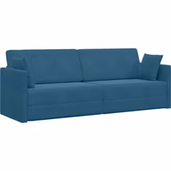 Ce canapé-lit au sol combine esthétique et fonctionnalité avec une belle couleur bleu profond, idéal pour tout espace moderne ...
