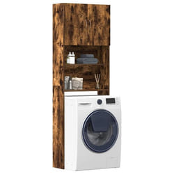 vidaXL Armoire de machine à laver chêne fumé bois d'ingénierie