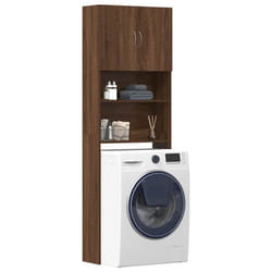 vidaXL Meuble de machine à laver chêne marron bois d'ingénierie