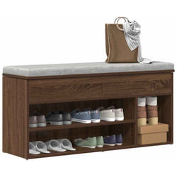 Vidaxl - Banc à chaussures chêne marron 102x30,5x45 cm bois d'ingénierie