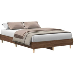 Vidaxl - Cadre de lit sans matelas chêne marron 140x190 cm