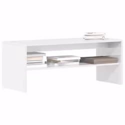 vidaXL Meuble TV Blanc brillant 100 x 40 x 40 cm Aggloméré 861118