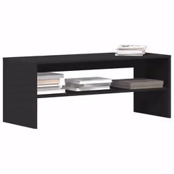 vidaXL Meuble TV Noir 100 x 40 x 40 cm Aggloméré 862402