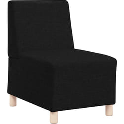 Fauteuil sans accoudoirs noir 55 cm tissu Vidaxl