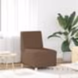 vidaXL Fauteuil sans accoudoirs marron 55 cm tissu canapé simple canapé confort fauteuil TV canapé siège de canapé 4108472