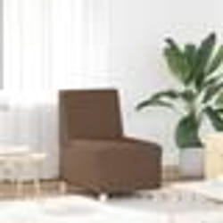 vidaXL Fauteuil sans accoudoirs marron 55 cm tissu canapé simple canapé confort fauteuil TV canapé siège de canapé 4108472