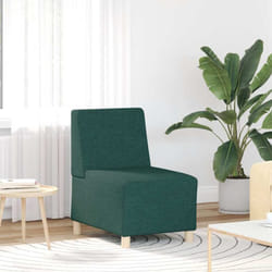 Vidaxl - Fauteuil vert foncé 55 cm tissu