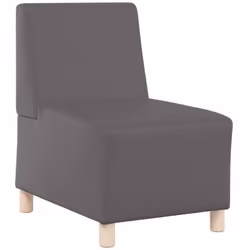 Cette unité de canapé modulaire en simili cuir sans accoudoirs est parfaite pour égayer n'importe quel salon. Avec sa texture ...