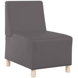 Unité de Sofa Modulaire Sans Accoudoirs Gris 55 x 74 x 82 cm Vidaxl