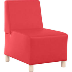 Unité de Sofa Modulaire Sans Accoudoirs Rouge 55 x 74 x 82 cm Vidaxl