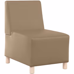 Cette unité de canapé modulaire en simili cuir sans accoudoirs est parfaite pour égayer n'importe quel salon. Avec sa texture ...