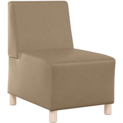 Unité de Sofa Modulaire Sans Accoudoirs Cappuccino Vidaxl