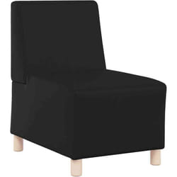 Unité de Sofa Modulaire Sans Accoudoirs Noir 55 x 74 x 82 cm Vidaxl