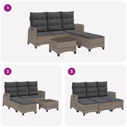 VidaXL 3328640 ensemble de meubles de jardin - Vue supplémentaire 8