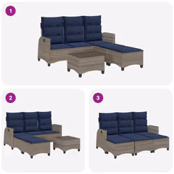 VidaXL 3328644 ensemble de meubles de jardin - Vue supplémentaire 8