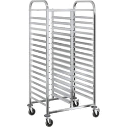 Vidaxl - Chariot à plateaux 32 bacs gn 75x55x162,5 cm acier inoxydable