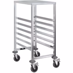 Améliore l'efficacité de ta cuisine avec le chariot à plateaux, conçu pour être durable et flexible. Construction durable : f ...