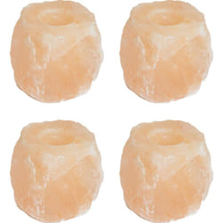 Bougeoirs en pierre de sel 4 pièces 2,8 kg Rose Vidaxl