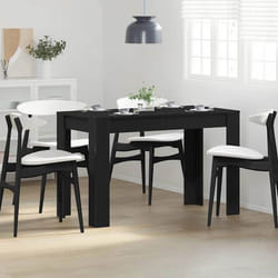 vidaXL Table à dîner chêne noir 120x60x76 cm bois d'ingénierie