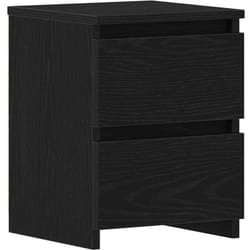 Cabinet de chevet Chêne noir 30 x 30 x 40 cm Bois d'ingénierie vidaXL