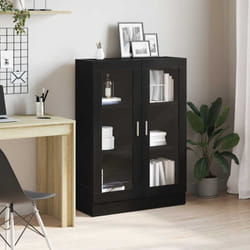 Bibliothèque chêne noir 82,5x30,5x115 cm bois d'ingénierie Vidaxl