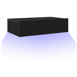 Vidaxl - Meuble tv avec éclairage led Chêne noir 60 x 35 x 15,5 cm