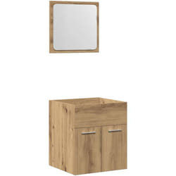Ensemble de meubles salle de bain 2 pcs bois d'ingénierie - Vidaxl