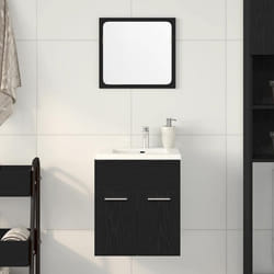 Ensemble De Meubles Salle De Bain 2 Pcs Chêne Noir - Vidaxl