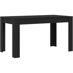 Vidaxl - Table de salle à manger en chêne noir 140x74,5x76 cm en bois d'ingénierie