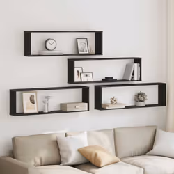 Ces étagères cube murales au design pratique sont destinées à être le point de mire de votre salon, chambre à coucher, etc. M ...