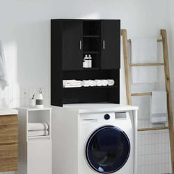 Meuble pour machine à laver chêne noir 705x255x90 cm