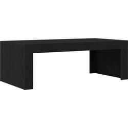 Table Basse Chêne Noir 102x50x35 cm Bois d'Ingénierie vidaXL