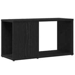 Meuble Tv Chêne Noir 60x24x32 Cm Bois D'Ingénierie - Vidaxl