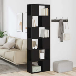 Vidaxl - Bibliothèque/Séparateur de pièce chêne noir 60x24x186 cm