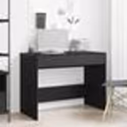 vidaXL Bureau chêne noir 101x50x76,5 cm Bois d'ingénierie